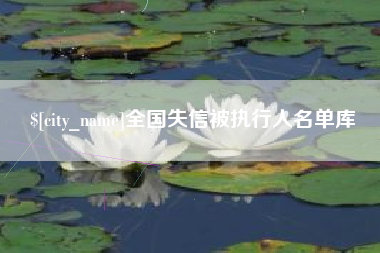 安岳全国失信被执行人名单库