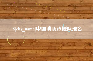 安岳中国消防救援队报名
