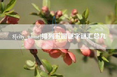 安岳排列五图谜字谜汇总九