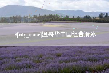 安岳温哥华中国组合滑冰