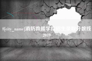 安岳消防救援学院招生录取分数线2019