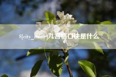 安岳九宫格口诀是什么