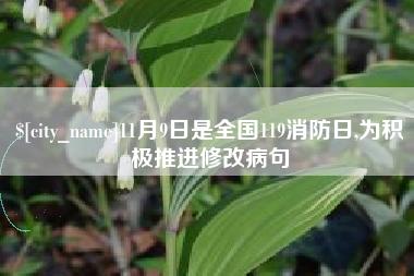 安岳11月9日是全国119消防日,为积极推进修改病句