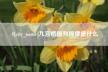 安岳九宫格排列规律是什么