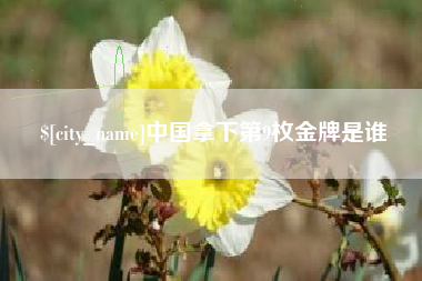 安岳中国拿下第9枚金牌是谁