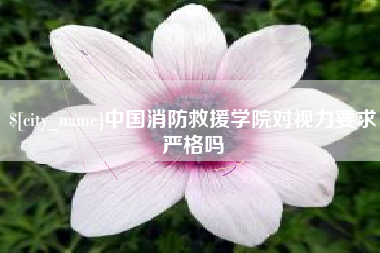 安岳中国消防救援学院对视力要求严格吗