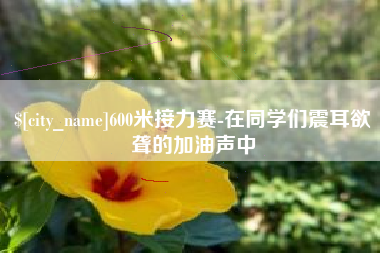安岳600米接力赛-在同学们震耳欲聋的加油声中