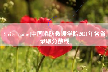 安岳中国消防救援学院2021年各省录取分数线
