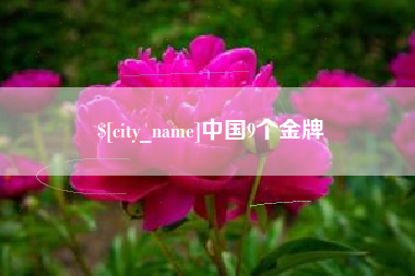 安岳中国9个金牌