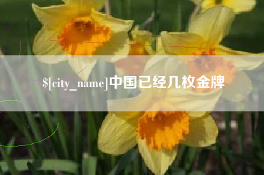 安岳中国已经几枚金牌