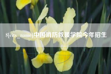 安岳中国消防救援学院今年招生