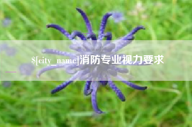 安岳消防专业视力要求