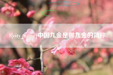 安岳中国九金是哪九金的简称