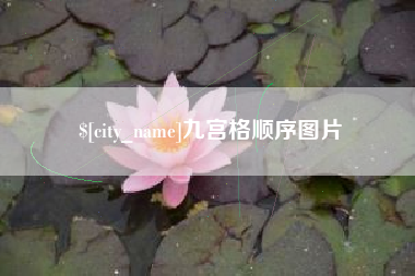 安岳九宫格顺序图片