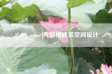 安岳九宫格建筑空间设计