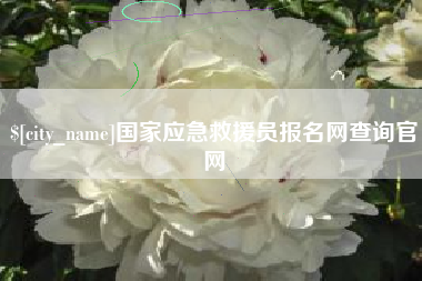 安岳国家应急救援员报名网查询官网