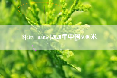 安岳2020年中国5000米