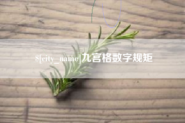 安岳九宫格数字规矩