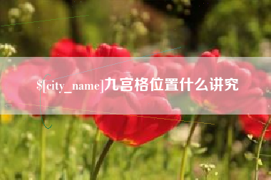安岳九宫格位置什么讲究
