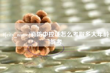 安岳消防中控证怎么考取多大年龄能考
